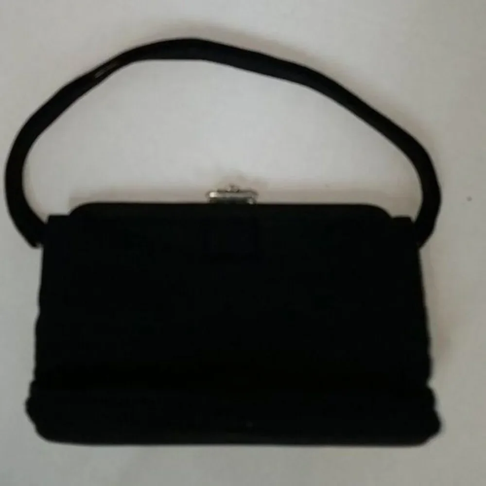 Garay Clutch Bag Framed Black Evening Cocktail Handbag Women's Woman's Vintage
